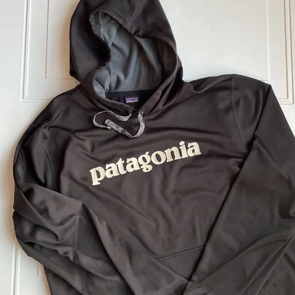 Patagonia Mens Hooded Sweatshirt Black S - Picture 2 of 7